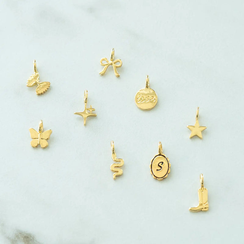 Charm Garden Shaped Charms - Gold