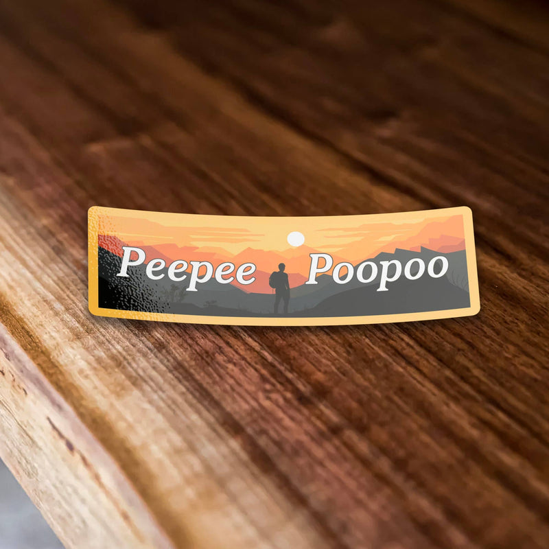 Peepee Poopoo Sunset Meme Bumper Sticker