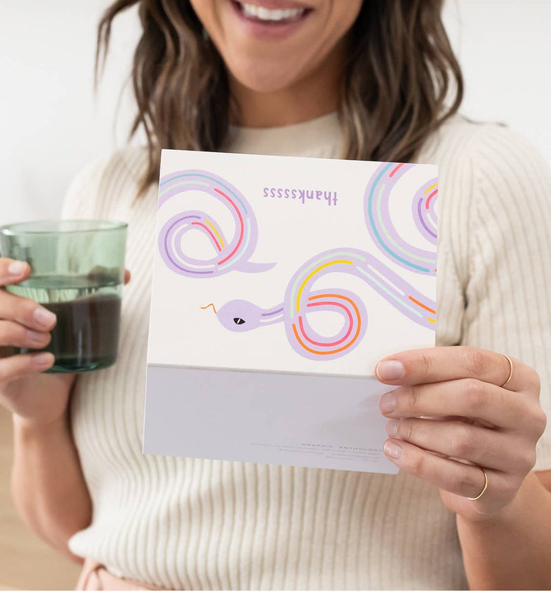 Thanksss Snake Thank You Card