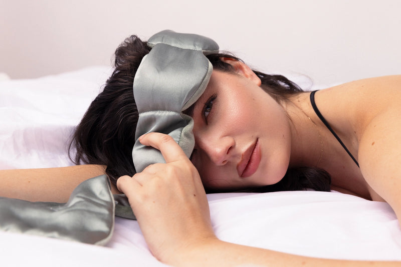 Silk Weighted Sleep Mask- Petal