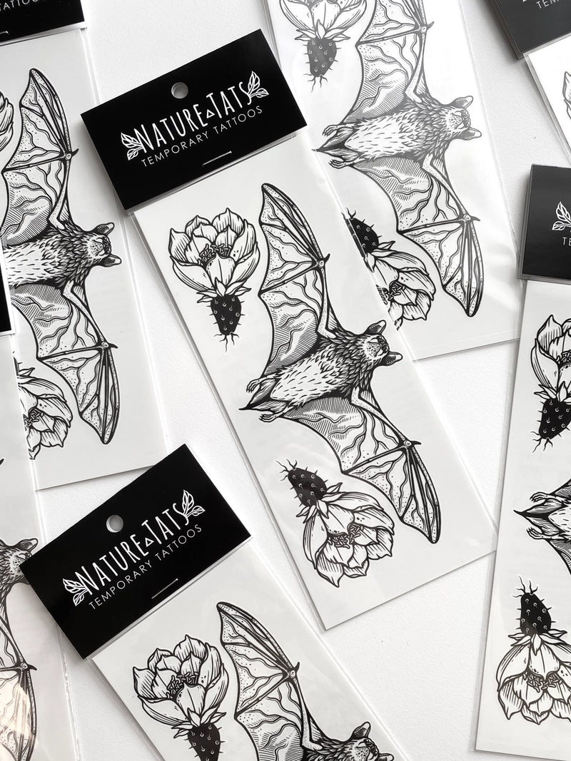 Free-Tailed Bat Temporary Tattoo