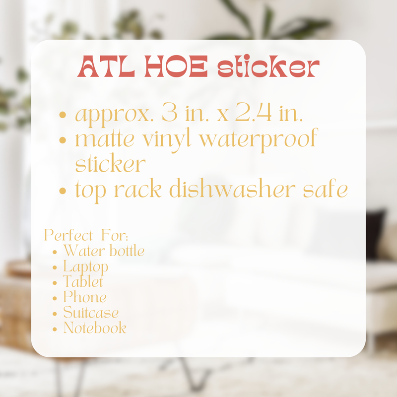 ATL Hoe Sticker