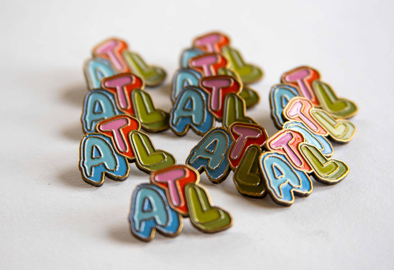 ATL Bubble Letter Pin