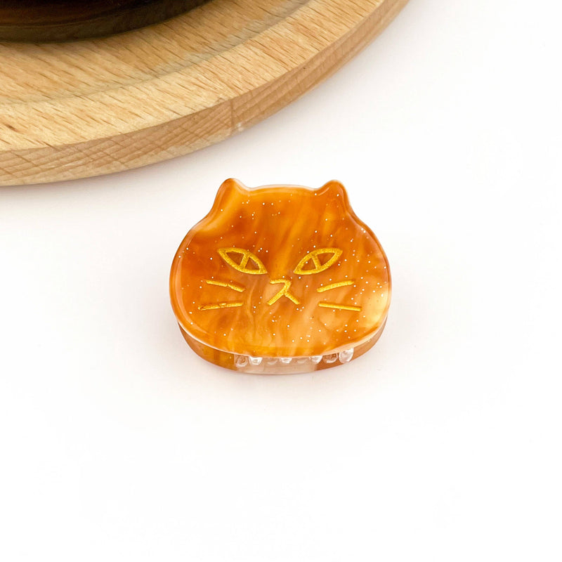 Mini Cat Face Hair Clip (Assorted)