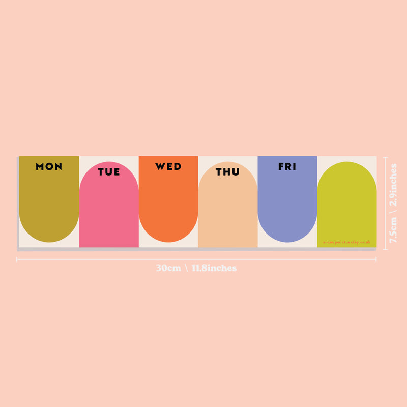 Bright Arches Keyboard Weekly Planner Pad