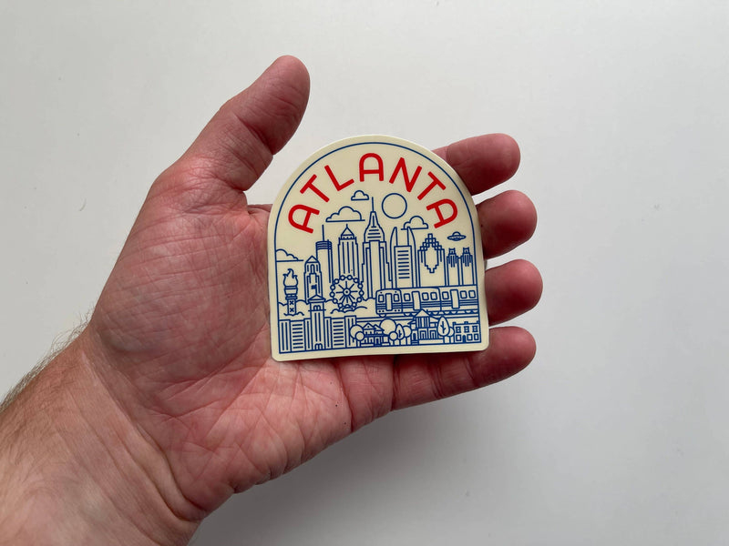 Atlanta City Skyline Sticker
