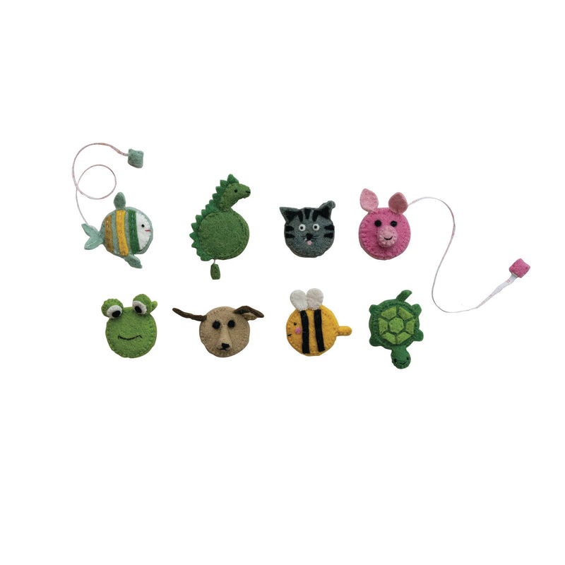 Handmade Embroidered Animal Shaped Tape Measure (Assorted)