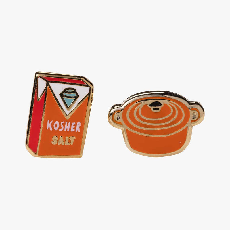 Dutch Oven & Kosher Salt Stud Earrings
