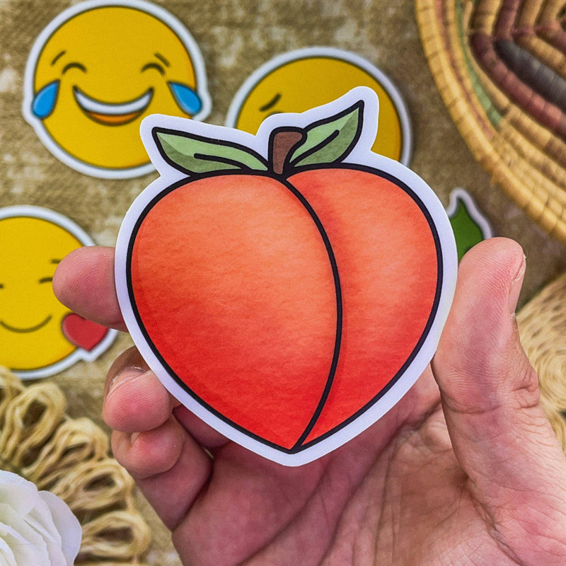Peach Moodi Sticker