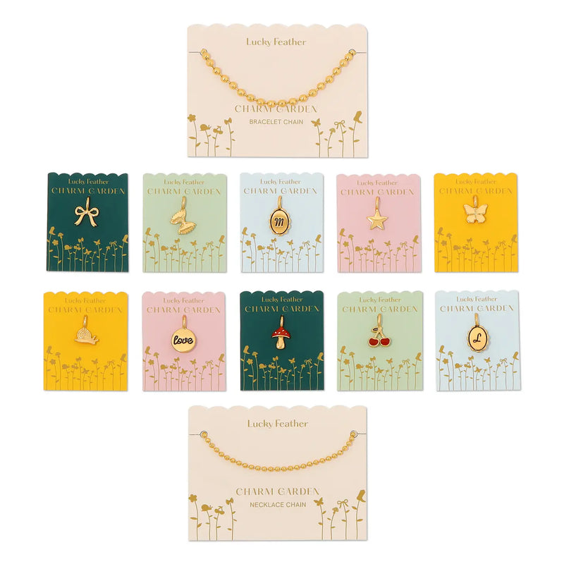 Charm Garden Shaped Charms - Gold