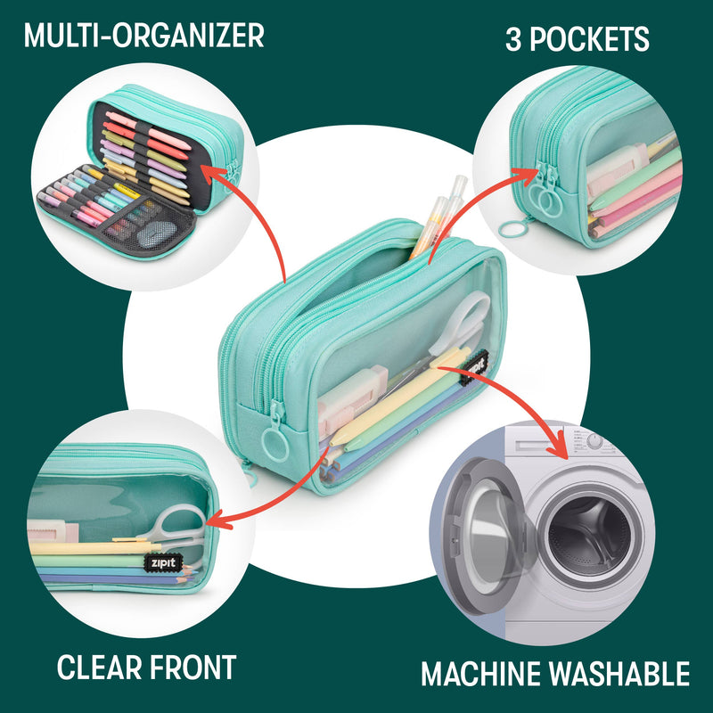 ZIPIT Half & Half Pencil Case