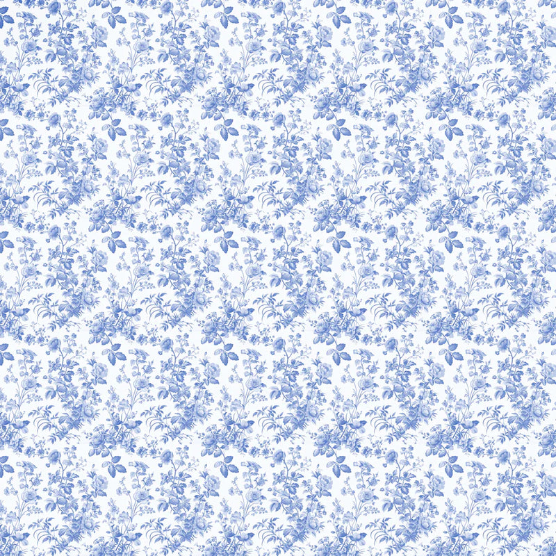 Beau Bottles Grandmillenial Blue Floral Wrap - La Marca Edition