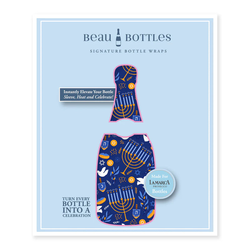 Beau Bottles Hanukkah Wrap - La Marca Edition