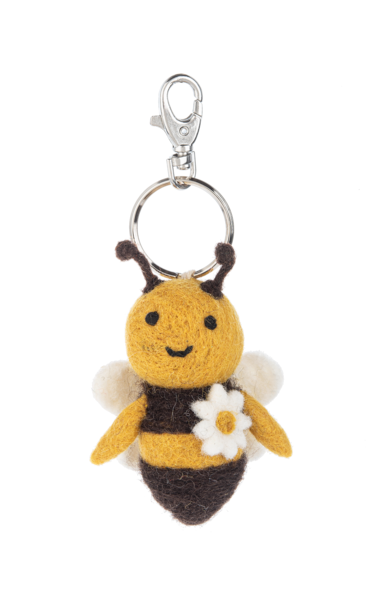 Insect Felted Keychain