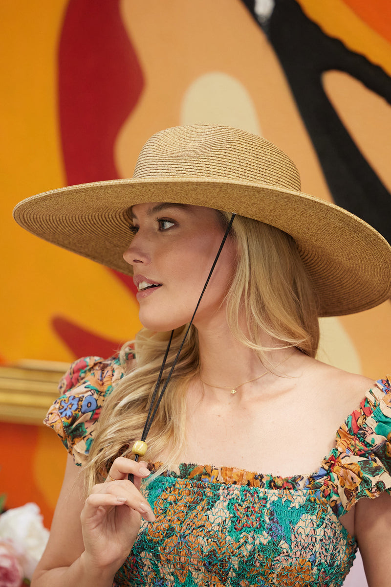 Shimmer Wide Brim Resort Hat