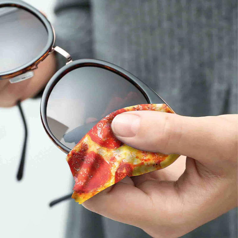 Pizza Glasses Cleaning Cloth