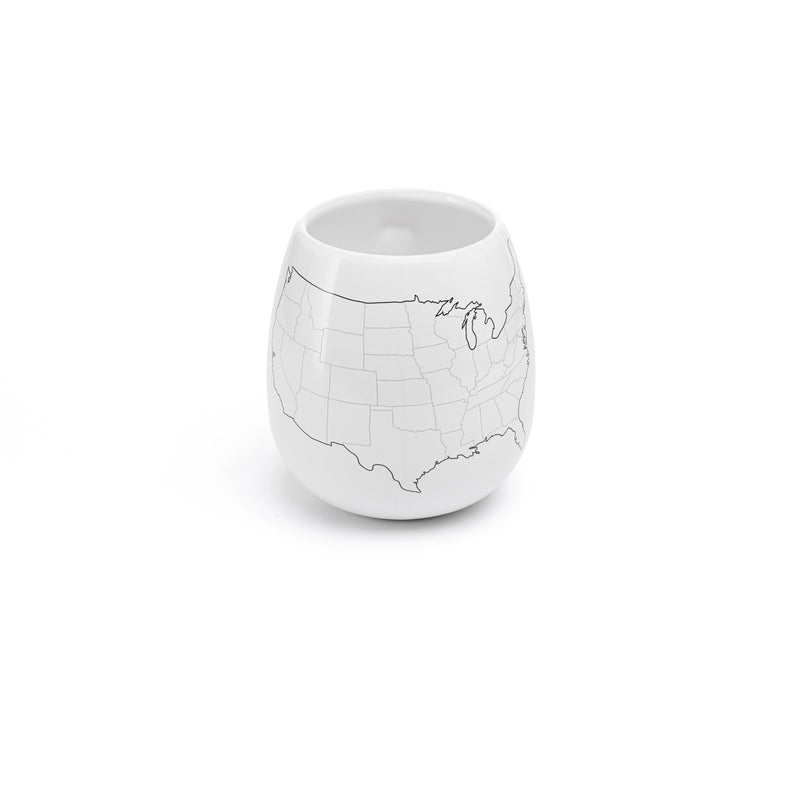 Fill-In USA Map Traveler Mug