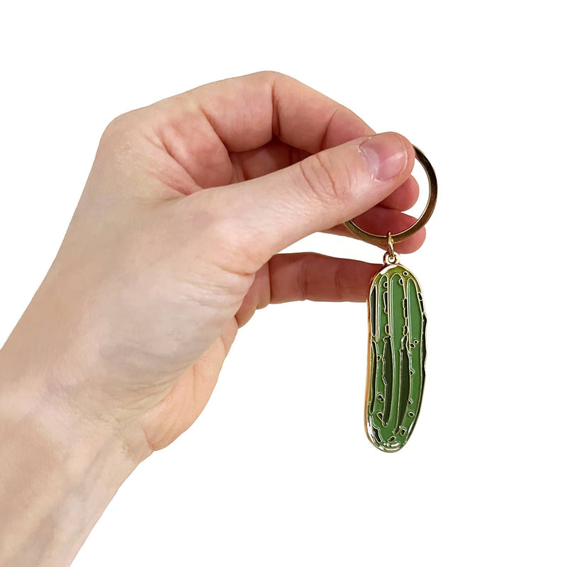 Perfect Pickle Enamel Keychain