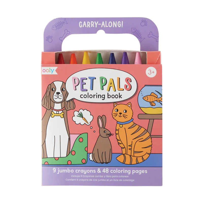 Pet Pals Carry-Along Crayon & Coloring Book Kit