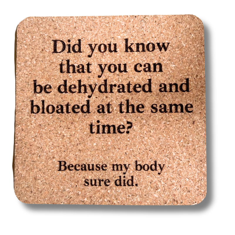 Dehydrated and Bloated Cork Coaster