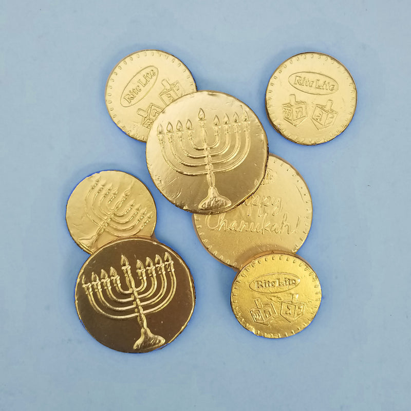 Large Bag of Hanukkah Gelt Milk Chocolate Coins