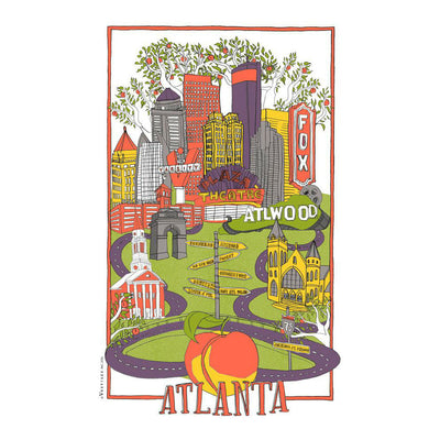 Atlanta Collage Kitchen Towel