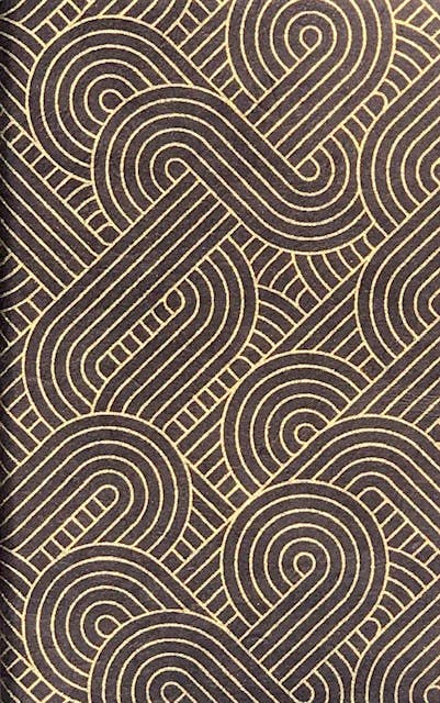 Handmade Journal - Gold/Black Geometric