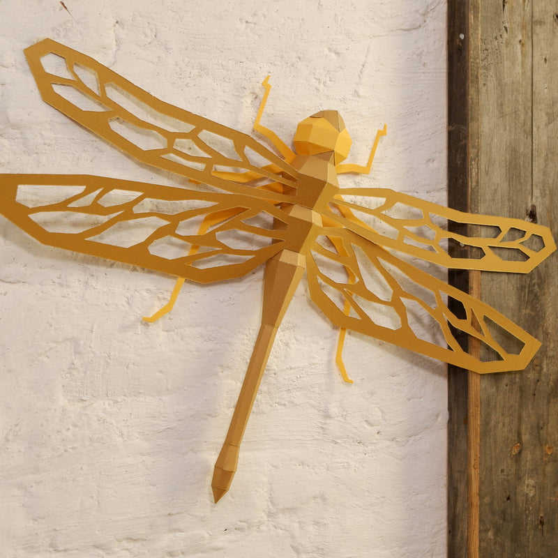 Dragonfly Paper Model Wall Art
