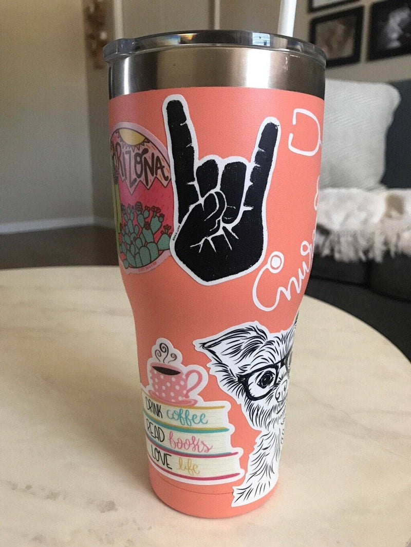 Rock On Hand Sign Sticker