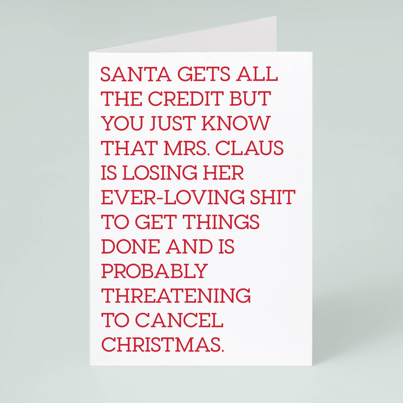 Mrs. Claus Christmas Card