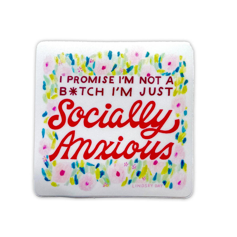 Socially Anxious Sticker