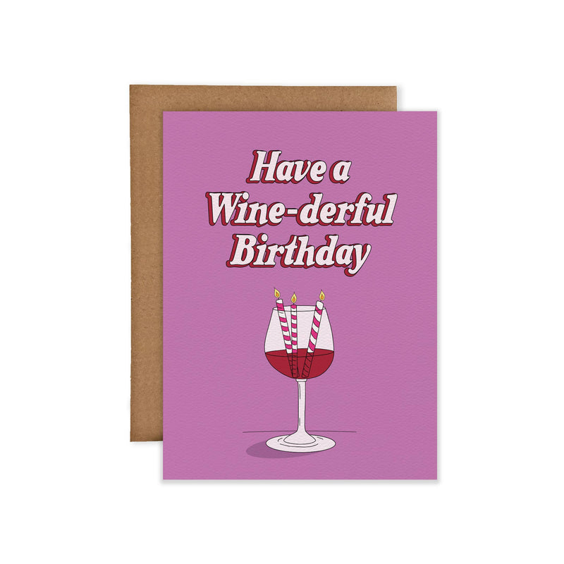 Winederful Wonderful Birthday Card