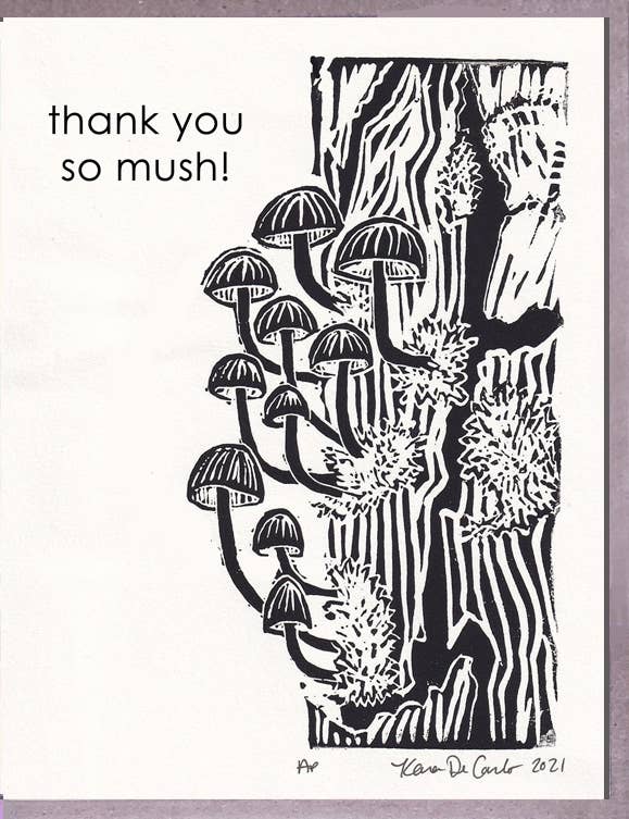 Mushrooms Thank You Card