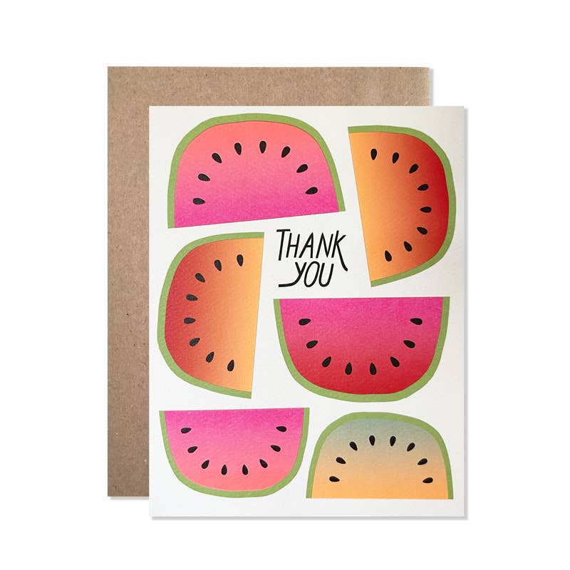 Watermelon Thank You Card