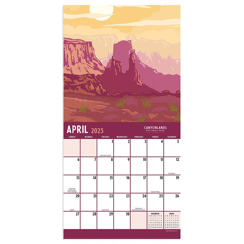 2025 National Parks Mini Wall Calendar