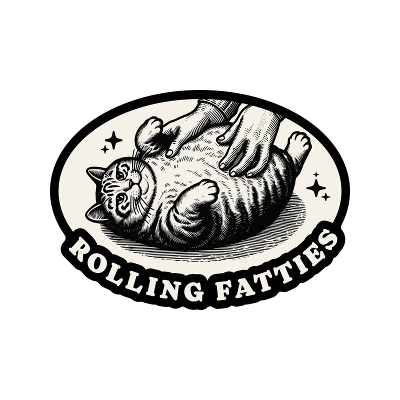 Rolling Fatties Fat Cat Sticker