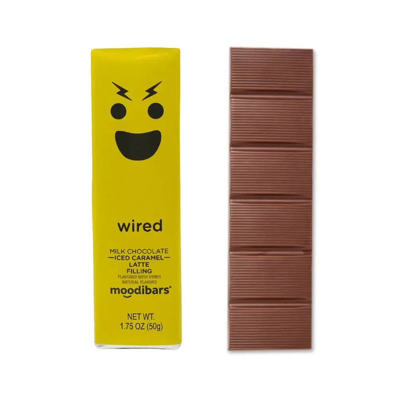 Moodibars® WIRED - Milk Chocolate Iced Caramel Latte-filled Bar