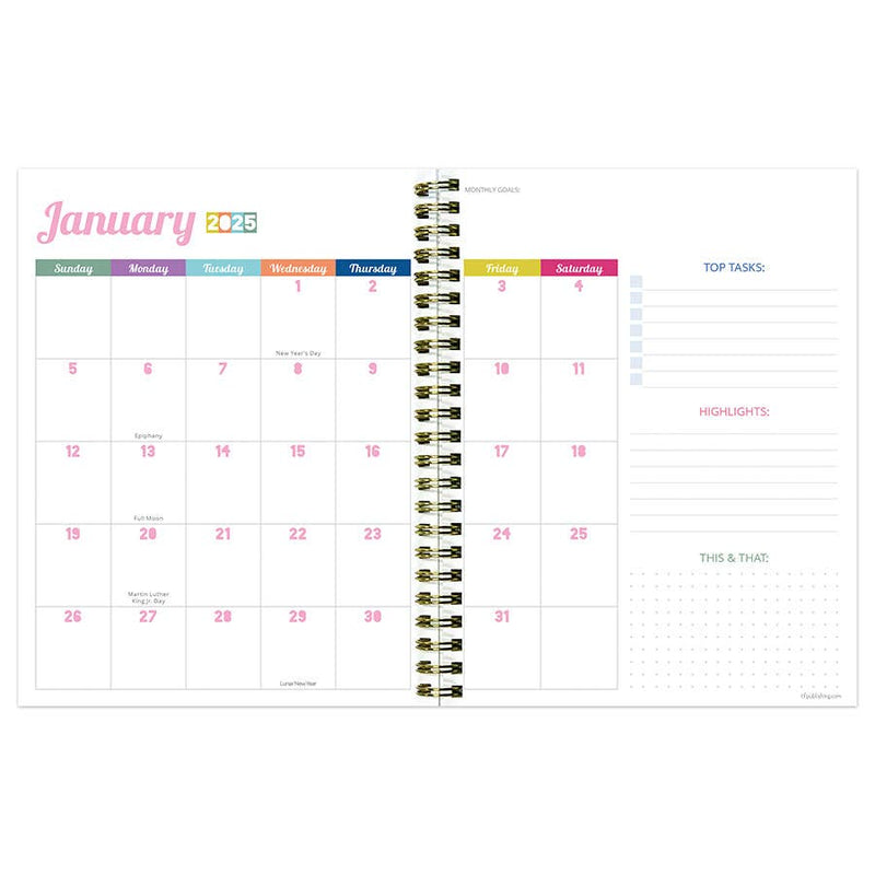 2025 Happy Hibiscus Planner - Medium