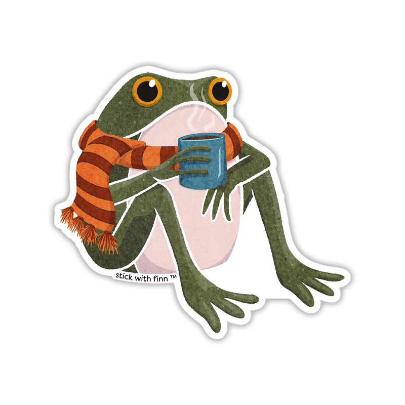 Cozy Frogson Sticker