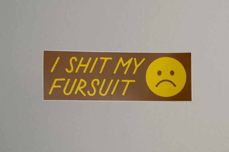 I Shit My Fursuit Bumper Sticker