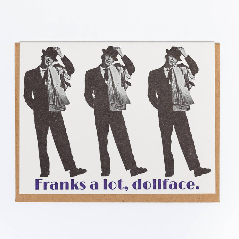 Frank Sinatra Thank You Card