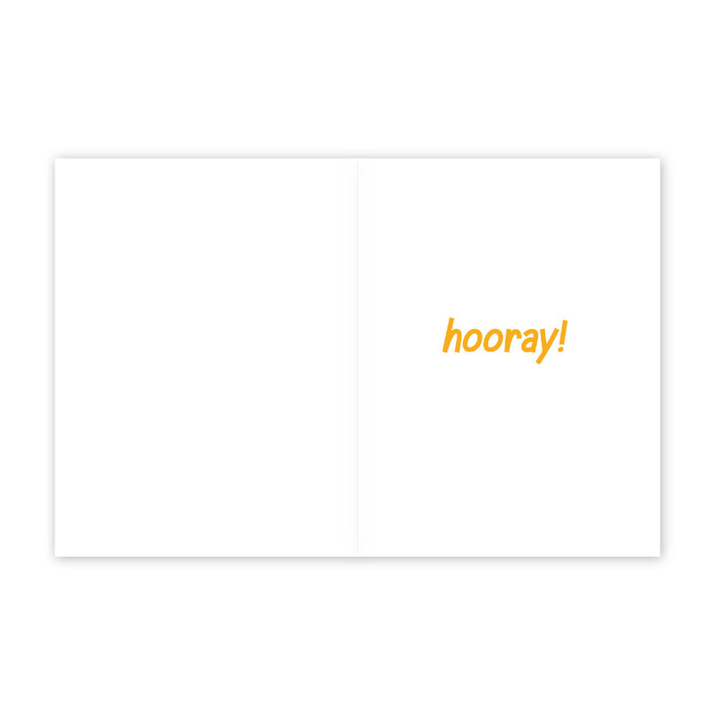 Hippo Hip Hip Hooray Congratulations Card