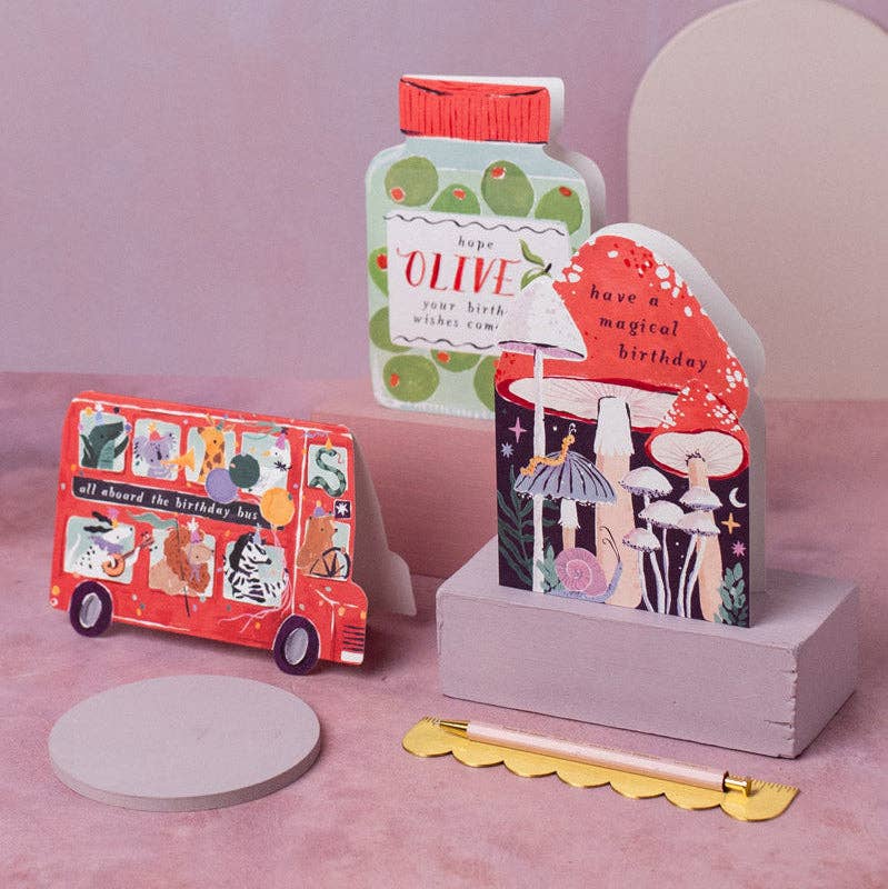 Party Bus Kids Birthday Card