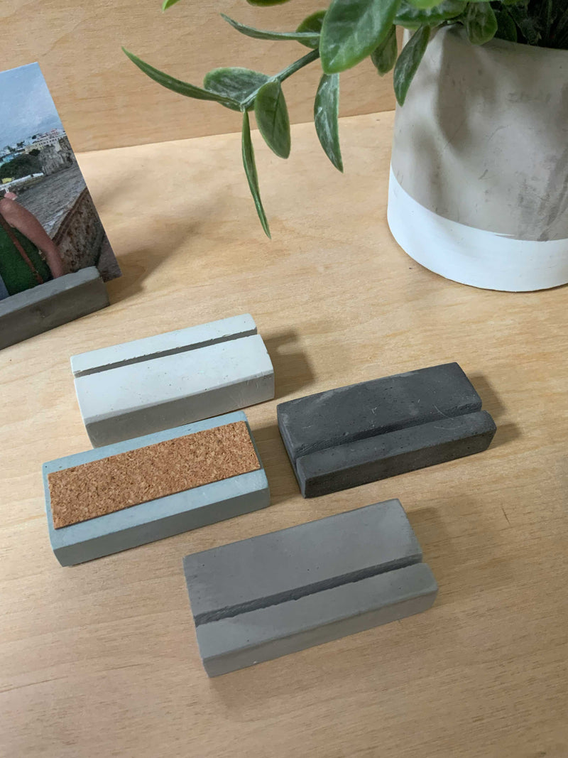 Concrete Photo and Business Card Holder