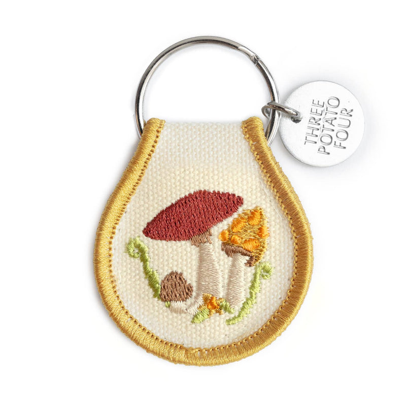 Mushroom Field Patch Keychain