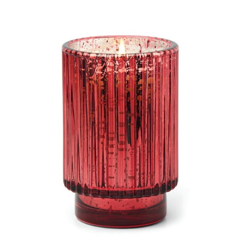 Winter Berry Tall Mercury Glass 12oz Candle