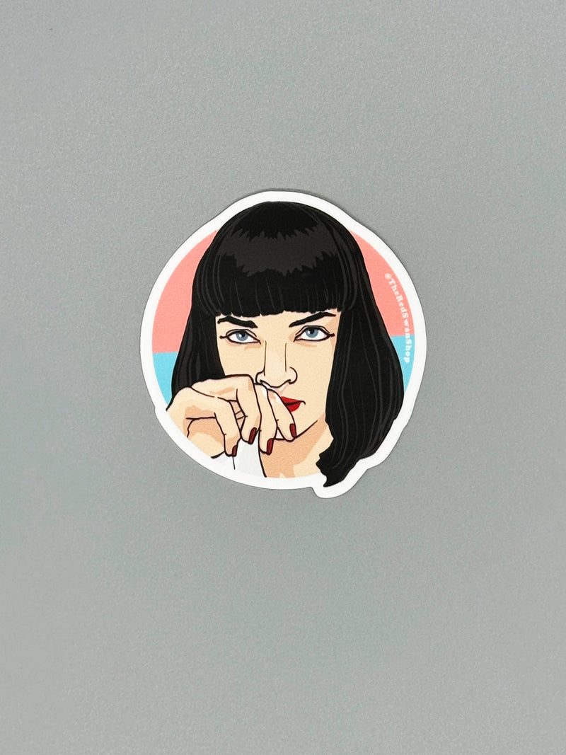 Mia Wallace Pulp Fiction Sticker