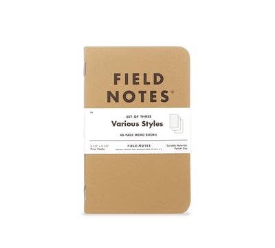 Field Notes Original Kraft 3-Packs