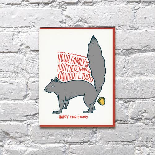 Nuttier Than a Squirrel Turd Christmas Car