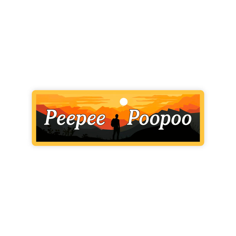 Peepee Poopoo Sunset Meme Bumper Sticker